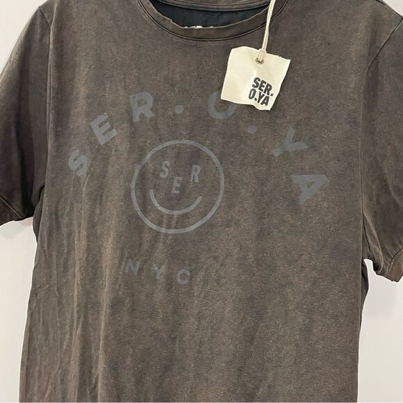 SER.O.YA Andres T-Shirt Slim Fit Men’s Size SMALL Black Wash‎ - Picture 5 of 8